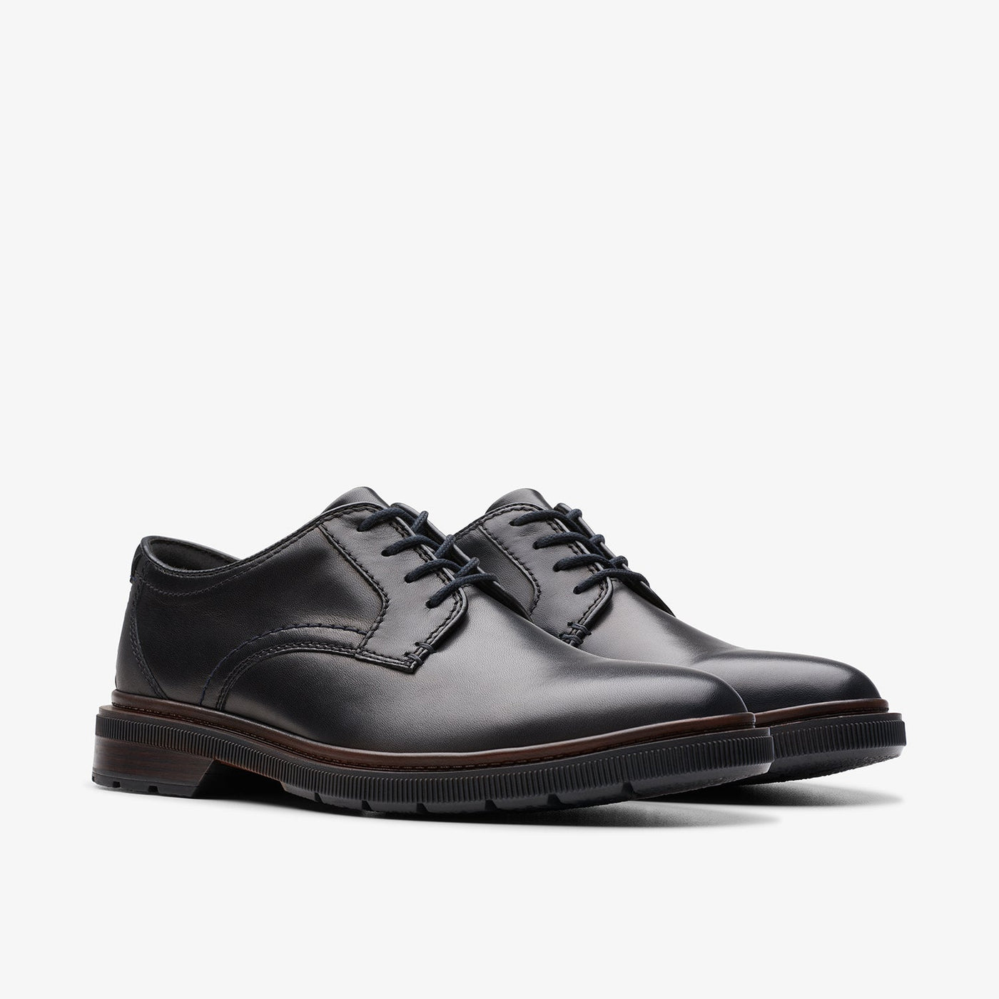 Mens - Burchill Derby Black Leather