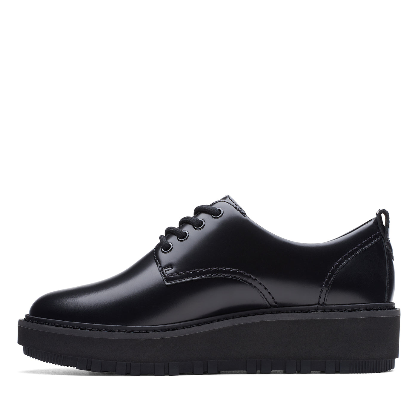 Womens - OriannaW Derby Black Leather